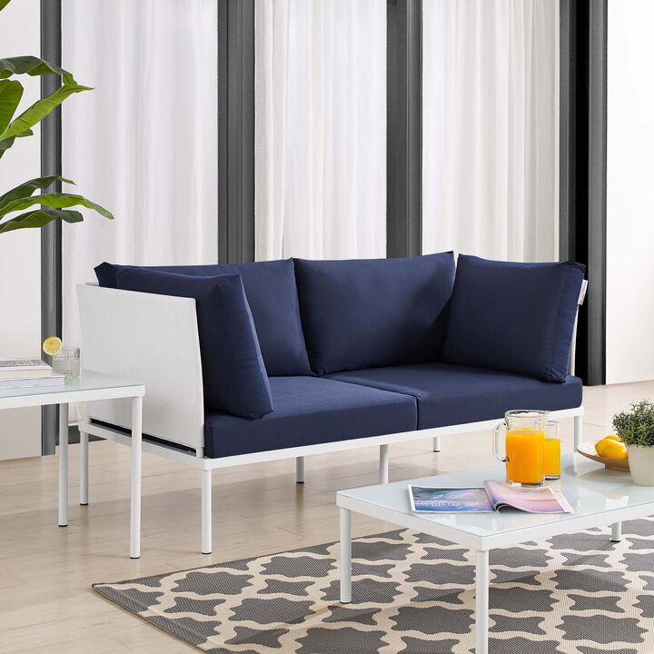 Modway - Harmony Sunbrella® Outdoor Patio Aluminum Loveseat