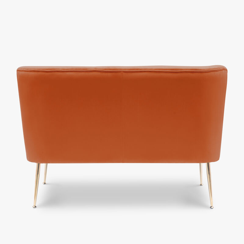WestinTrends 46" Wide Upholstered Velvet Love Seat Sofa