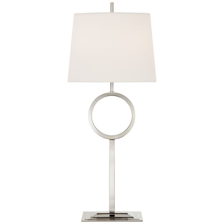 Simone Medium Buffet Lamp in Silver
