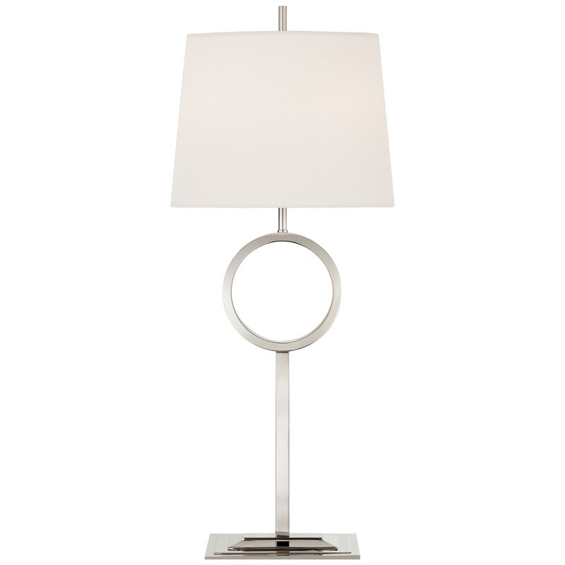 Simone Medium Buffet Lamp in Silver