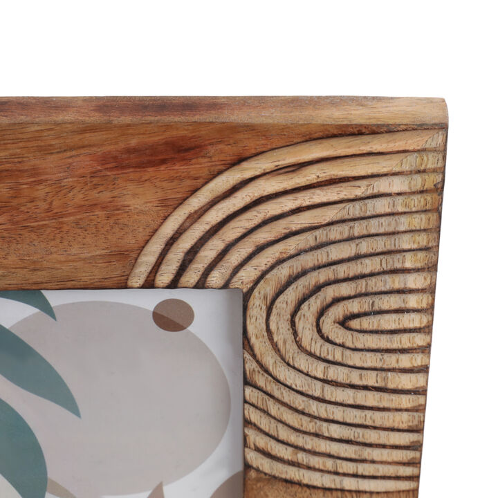 5"x7" Nat Wood Arch Photo Frme