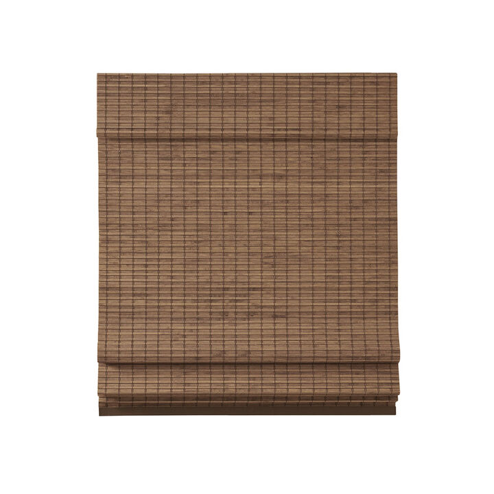 Gracie Mills Thalassa Eco-Friendly Natural Bamboo Light Filtering Roman Shade 64"L - 33x64"