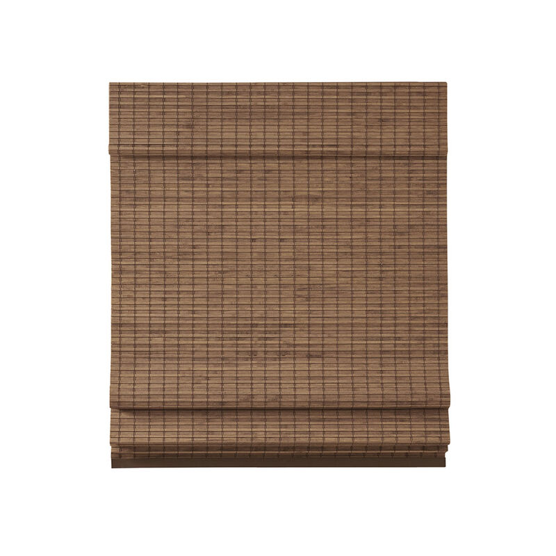 Gracie Mills Thalassa Eco-Friendly Natural Bamboo Light Filtering Roman Shade 64"L - 33x64"