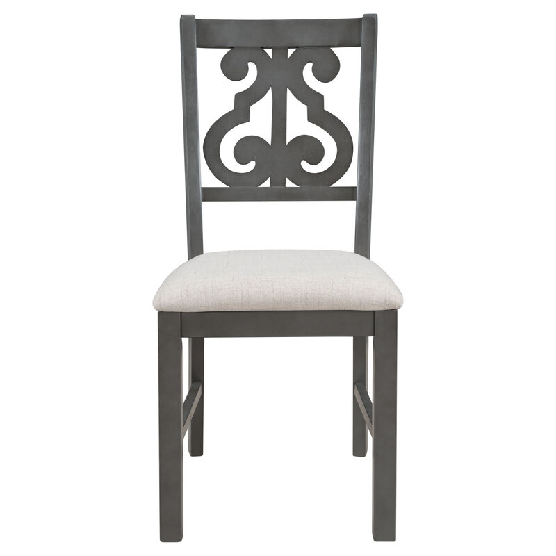 Merax Modern Round Dining Table and Chairs Set