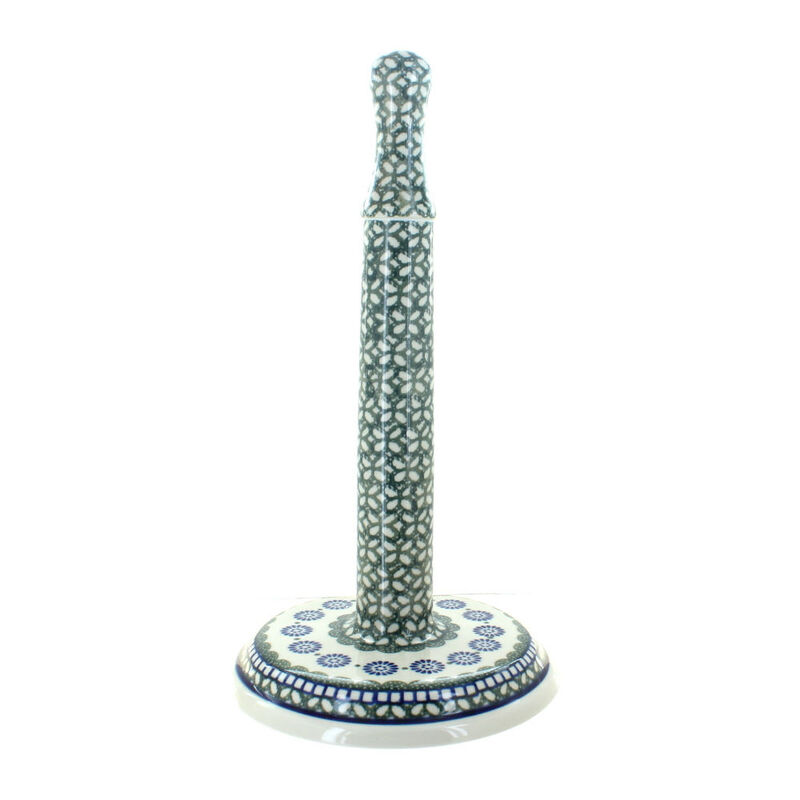 Blue Rose Polish Pottery Maia Paper Towel Holder