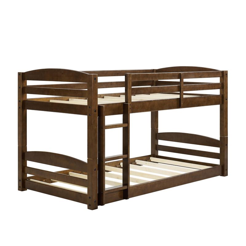 DHP Sierra Convertible Twin over Twin Bunk Bed with Safety Railings