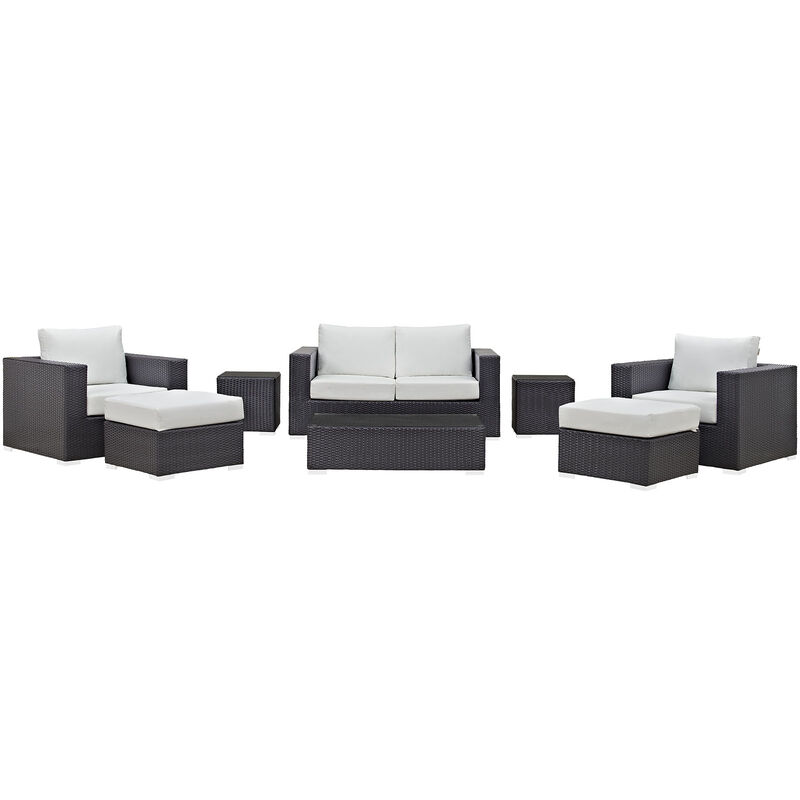 Modway - Convene 8 Piece Outdoor Patio Sofa Set