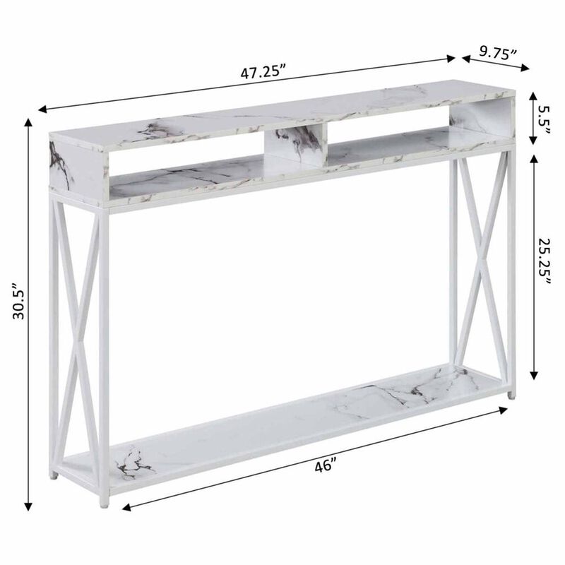Convenience Concepts Tucson Deluxe Console Table with Shelf, R4-0545