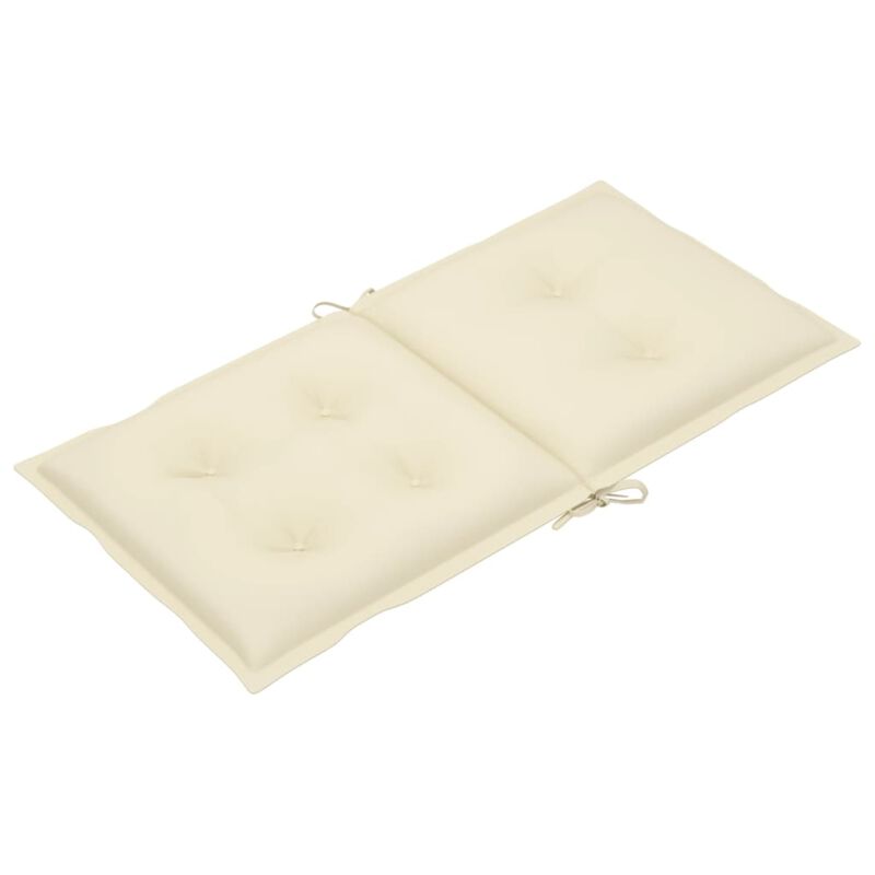 vidaXL Garden Chair Cushions 4 pcs Cream 39.4"x19.7"x2.8"