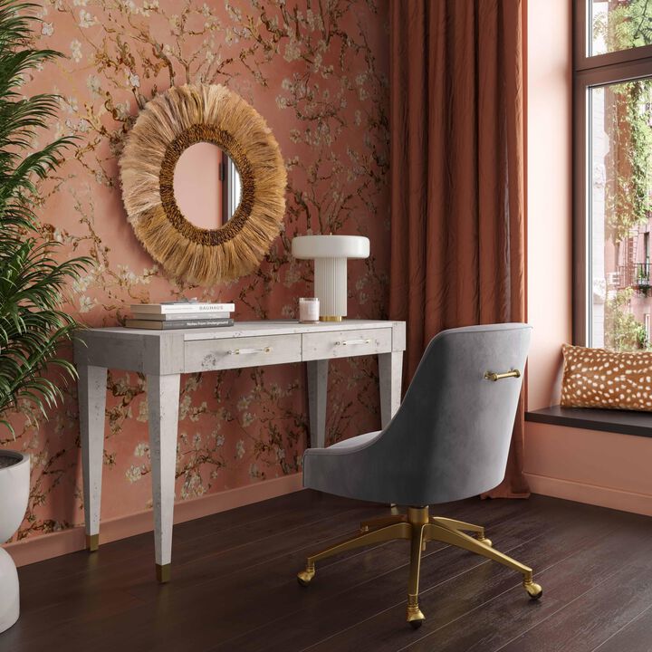 Brandyss Natural Burl Work Desk