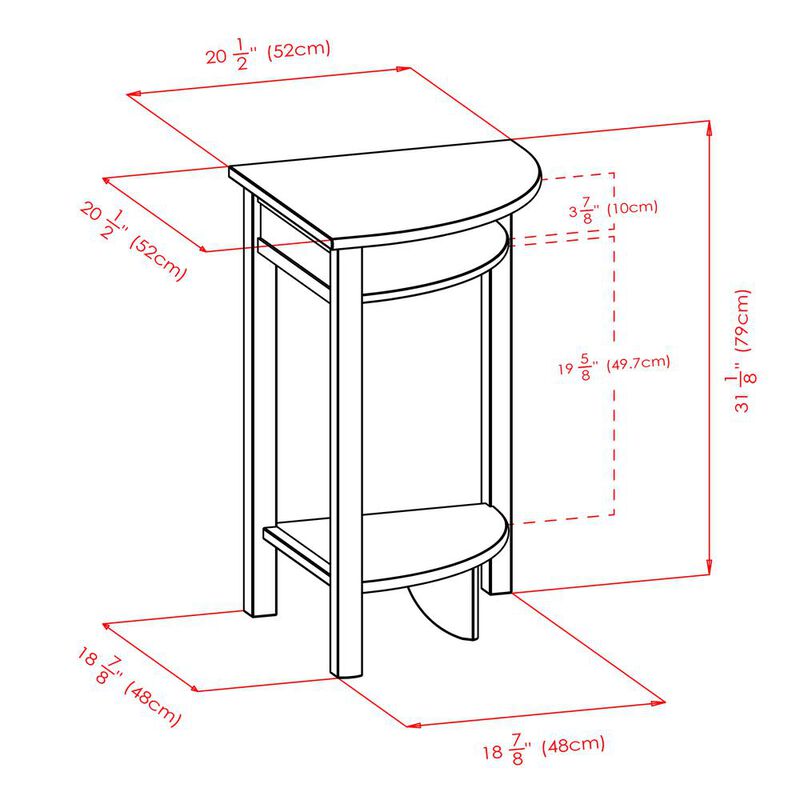 Liso Corner Table, Cube Storage and Shelf