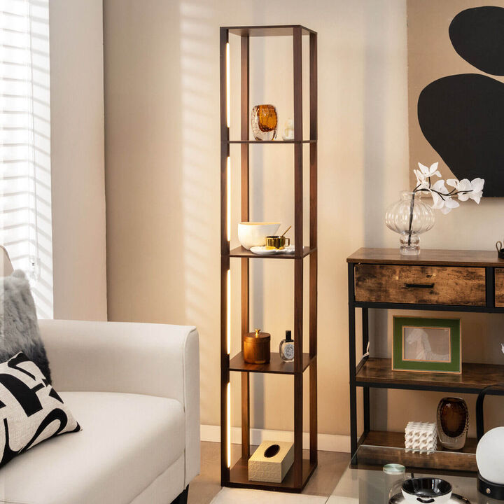 64 Inches Floor Lamp with 3-Level Dimmable LED Bulbs and Rotatable LED Poles
