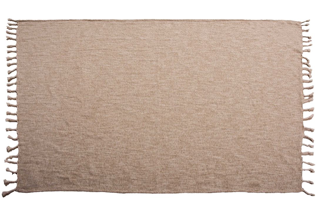 Natural 50" x 60" Throw Blanket