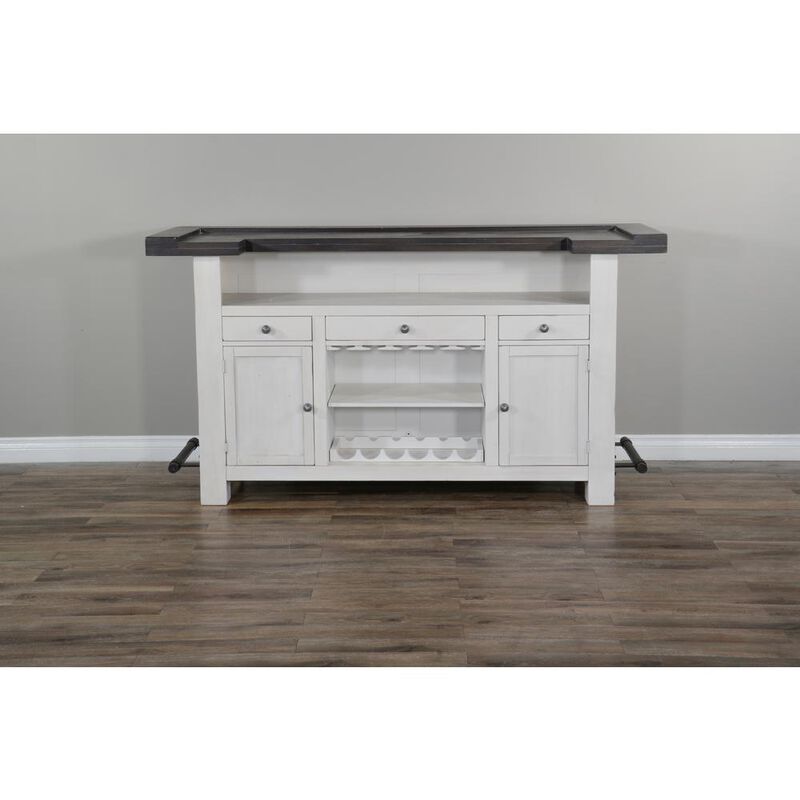 Sunny Designs 78 Farmhouse Wood Home Bar
