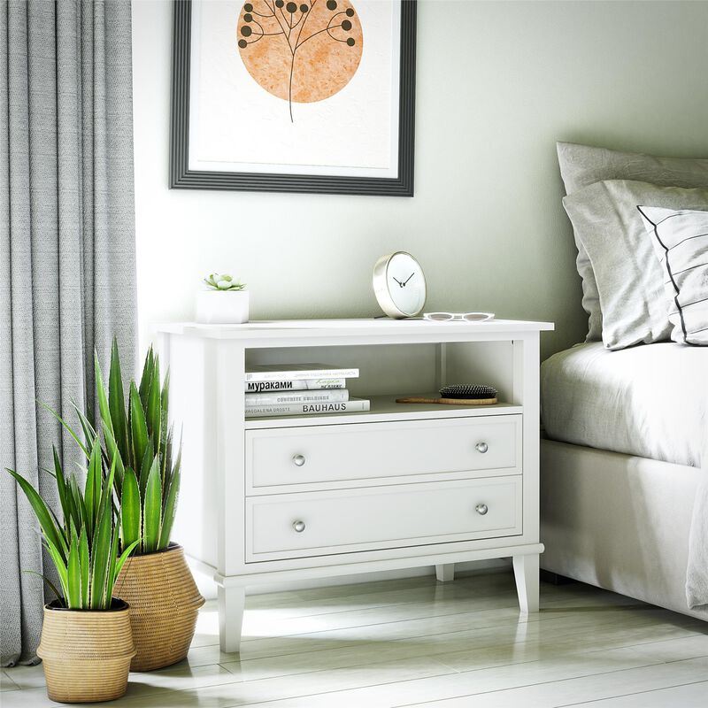 Ameriwood Home Franklin Wide Nightstand with Drawer