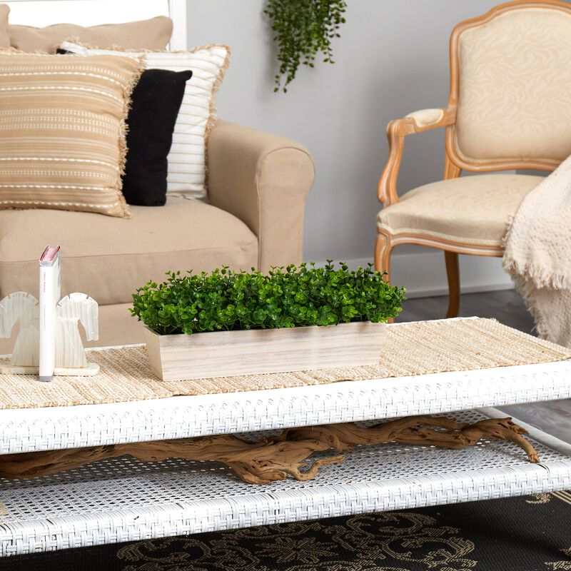 Hivvago 19" Eucalyptus Artificial Plant in Decorative Planter