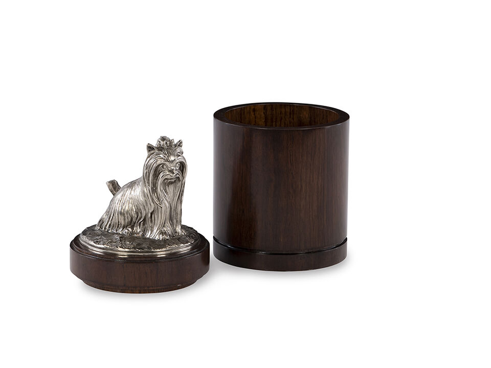 Nickel Yorkie Canister