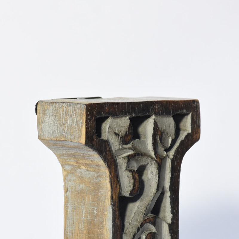 Vintage Gray Handmade Eco-Friendly "J" Alphabet Letter Block For Wall Mount & Table Top D�cor