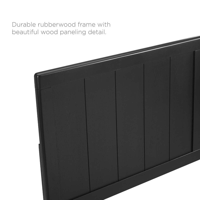 Modway - Alana King Wood Platform Bed with Splayed Legs
