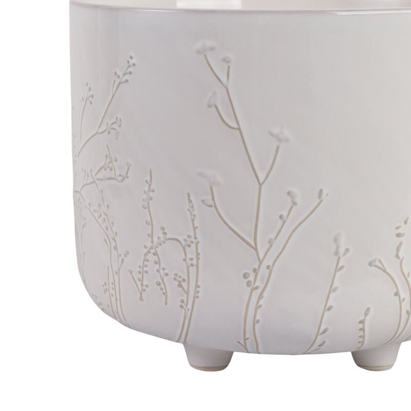 Ivory Stoneware Planters