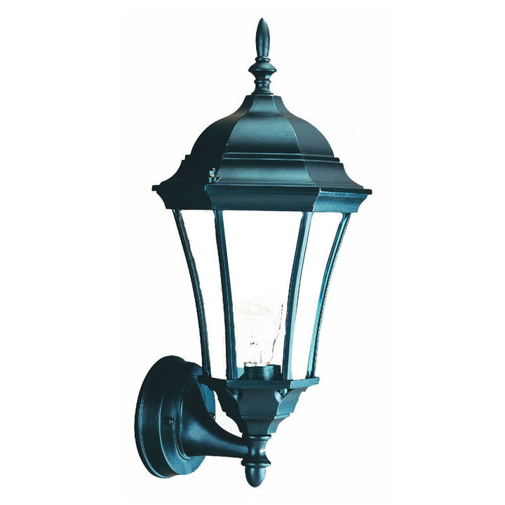 Hivvago Matte Black Carousel Lantern Wall Light