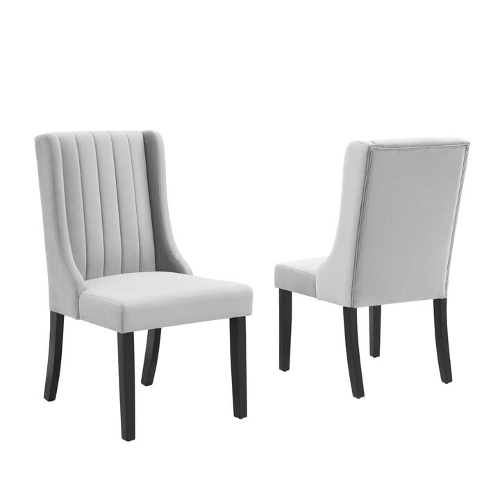 Modway Renew Dining Chair, Set of 2, Light Gray