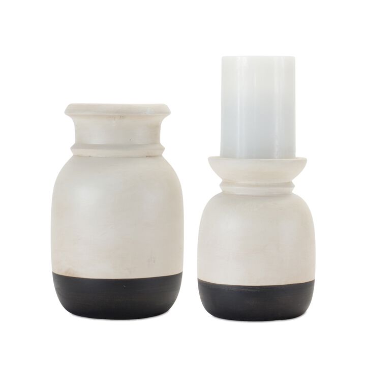 Set of 2 Candle Holders for Elegant Home Décor and Ambient Lighting