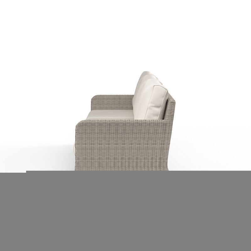 Manhattan Sofa in Linen Canvas w/ Self Welt