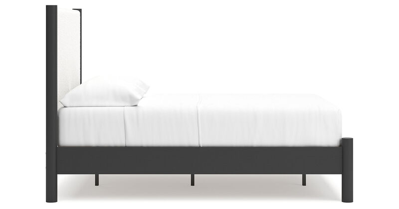 Full Upholstered Panel Bed