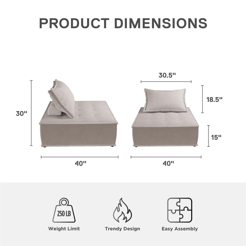 Paloma Upholstered Single Sofa Chair