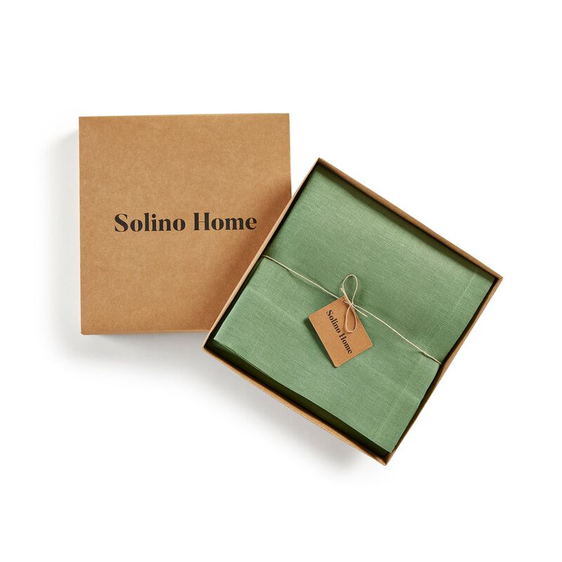 Solino Home 100% Pure Linen Sheer Curtain for Thanksgiving, Christmas