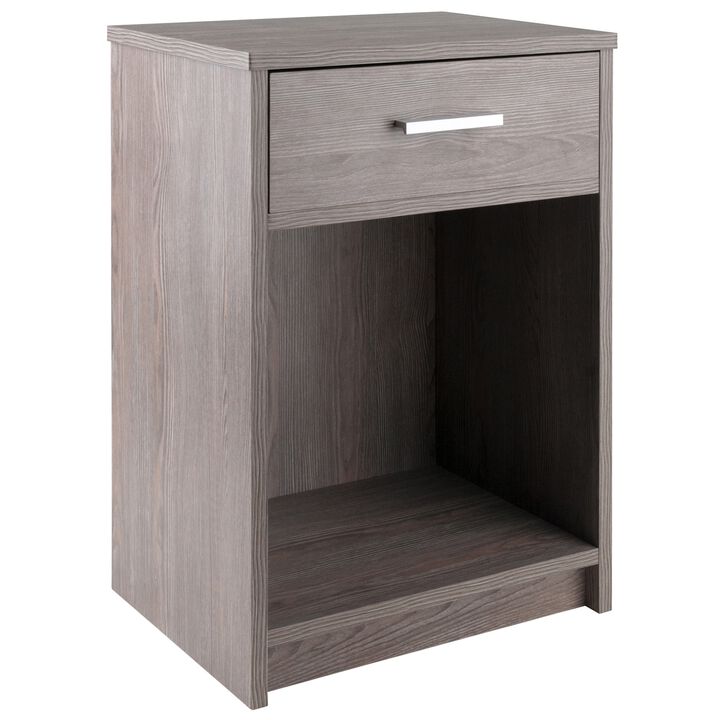 Winsome Wood Rennick Accent Table, Ash Gray, 15.75 x 12.48 x 23.62