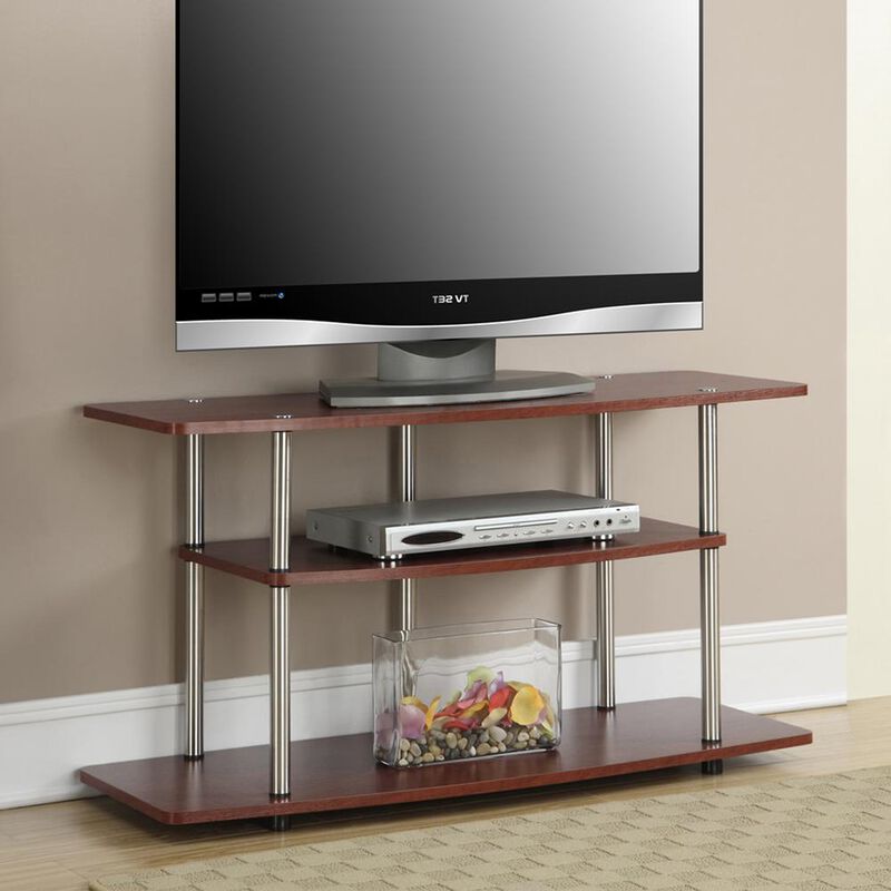 Convience Concept, Inc. No Tools 3 Tier Wide TV Stand for TVs up to 46 Inches