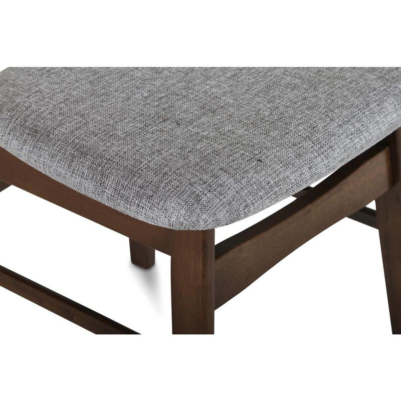 New Classic Furniture Furniture Morocco Dining Chair with Cushion- Set of 2- Gray