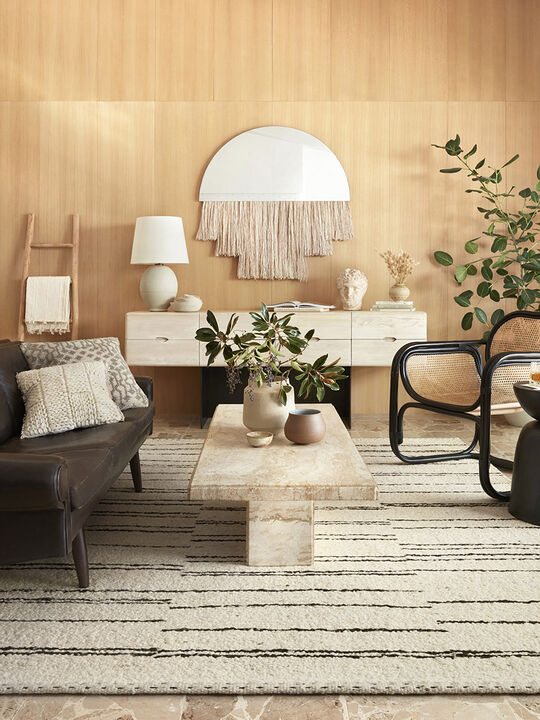 Roman ROM04 Natural/Charcoal 9'6" x 13'6" Rug