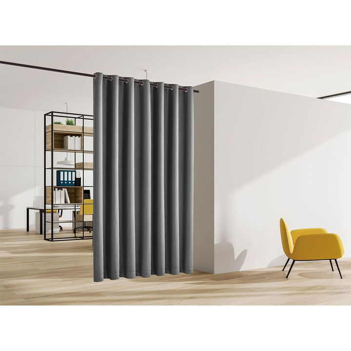 Legacy Decor Room Divider Curtain Heavyweight Blackout Premium Fabric Thermal Insulated 48"W X 84" Tall