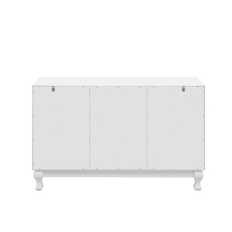 Merax Modern Mirrored TV Stand Storage Cabinet