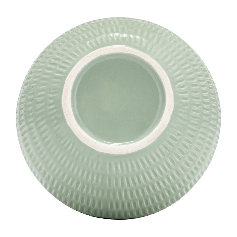7" Stripe Oval Vase