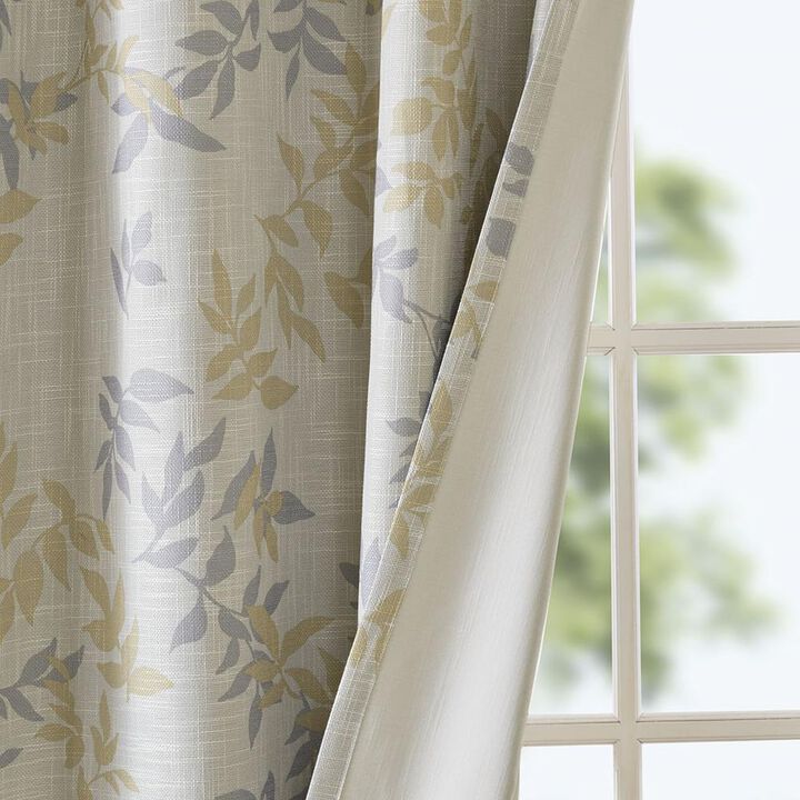 Belen Kox Julie Printed Botanical Blackout Window Panel , Belen Kox