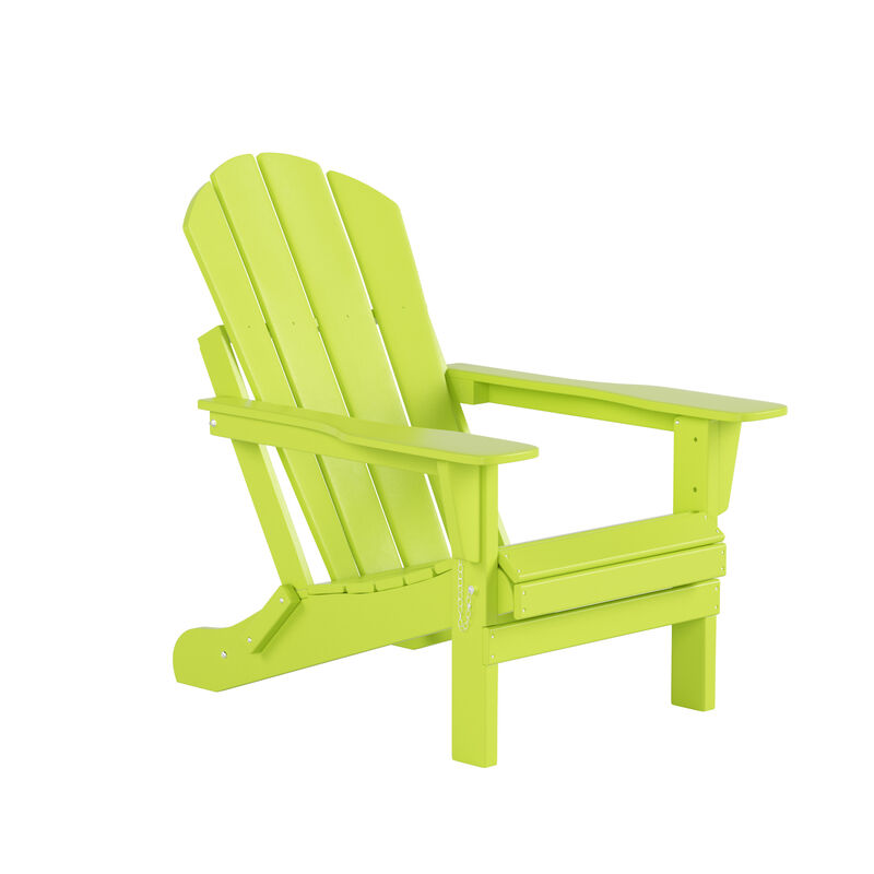 WestinTrends 3-Piece Outdoor Patio Adirondack Chairs with Side Table Set