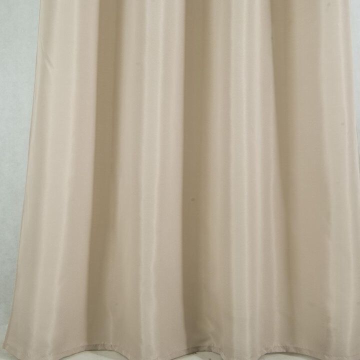 Olivia Gray Gilbert Solid Single Grommet Curtain Panel Pair - 54x84", Taupe
