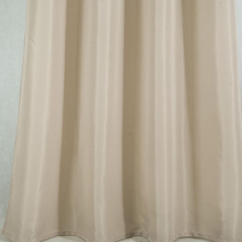 Olivia Gray Gilbert Solid Single Grommet Curtain Panel Pair - 54x84", Taupe