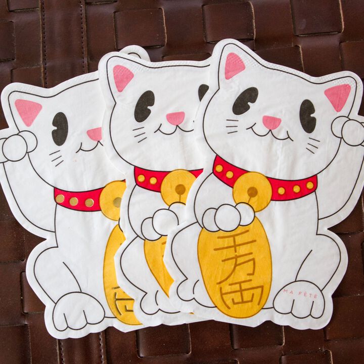Ma Fete Ninja Neko  (Lucky Cat) Dinner Paper Napkins (24)