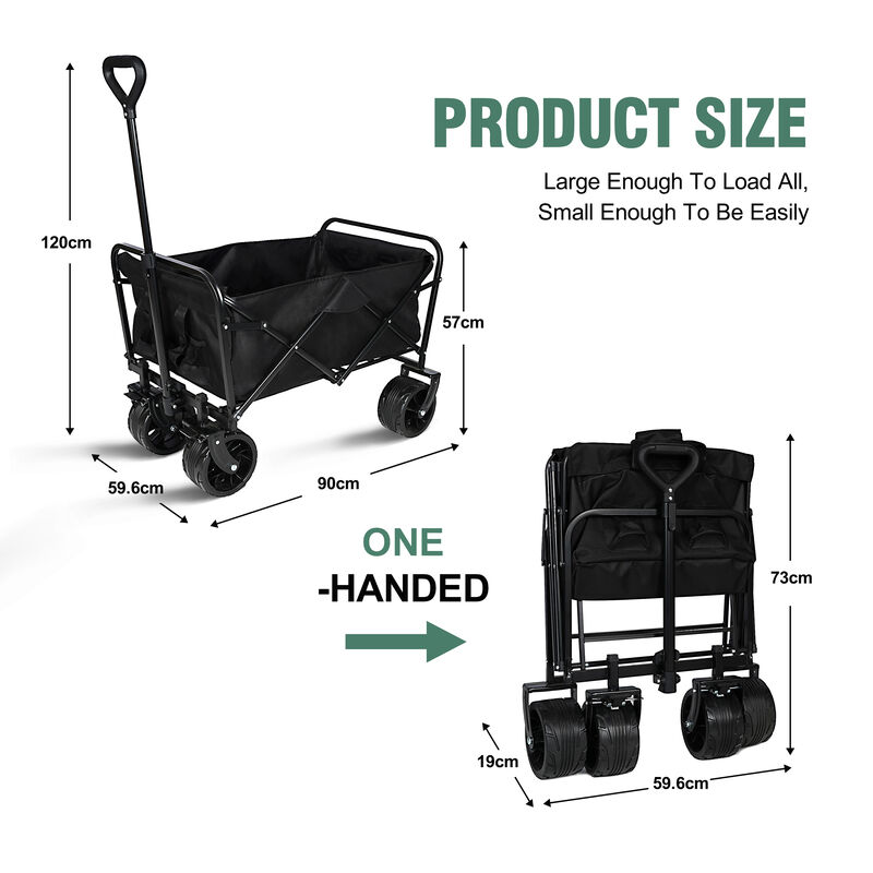 Streamdale Foldable Off-Road Wagon: Heavy-Duty Storage