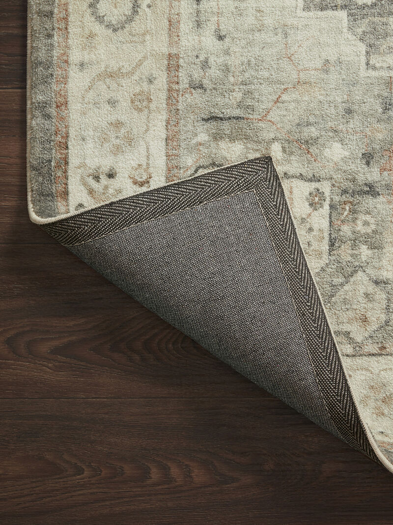 Rosette ROS09 Slate/Ivory 3'3" x 5'3" Rug