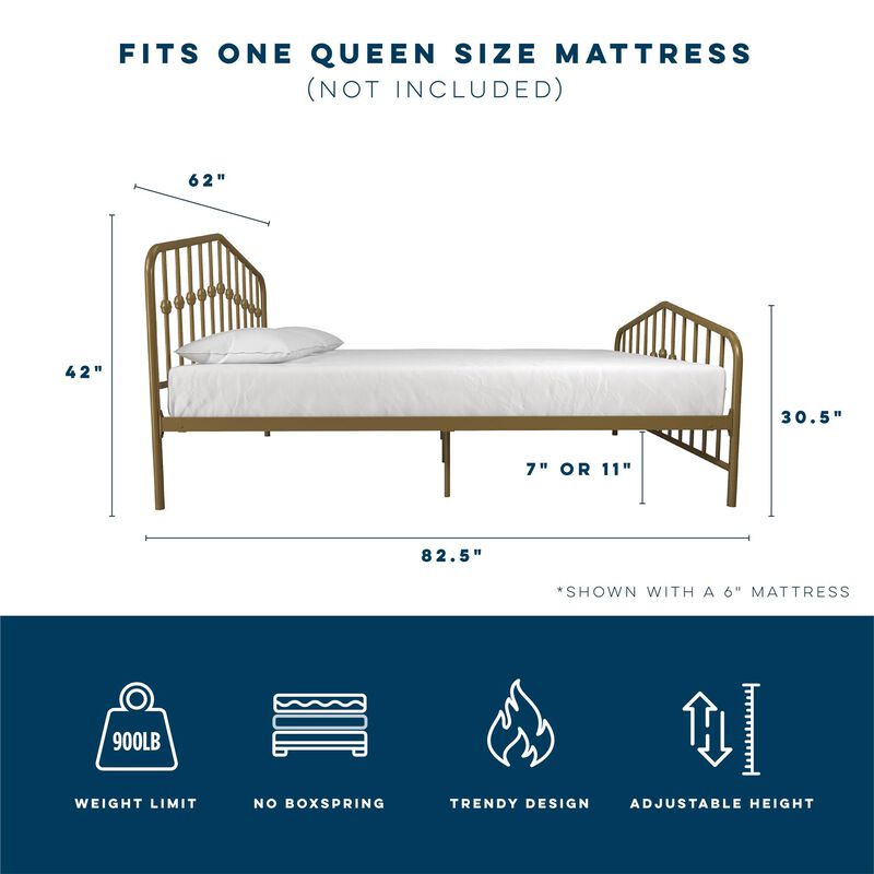 Novogratz Bushwick Metal Bed