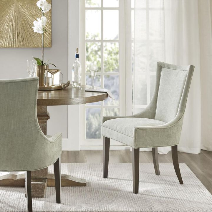 Belen Kox Set of 2 Light Grey Multi Dining Side Chairs, Belen Kox