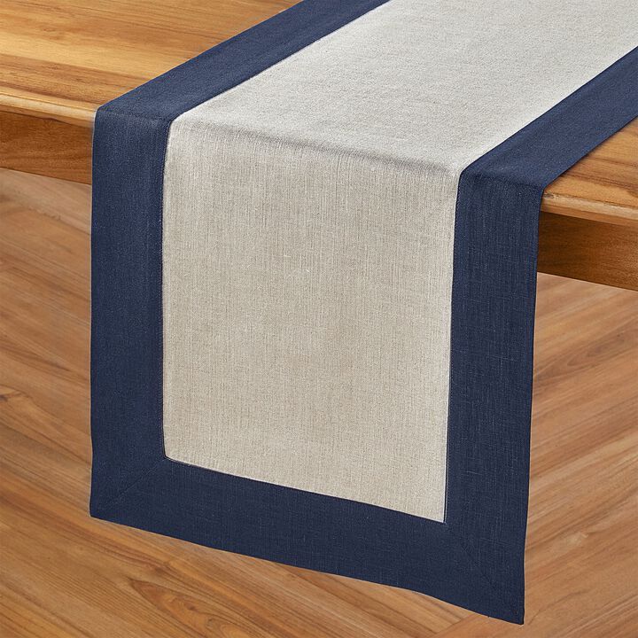 Solino Home 100% Pure Linen Table Runner | Contempo