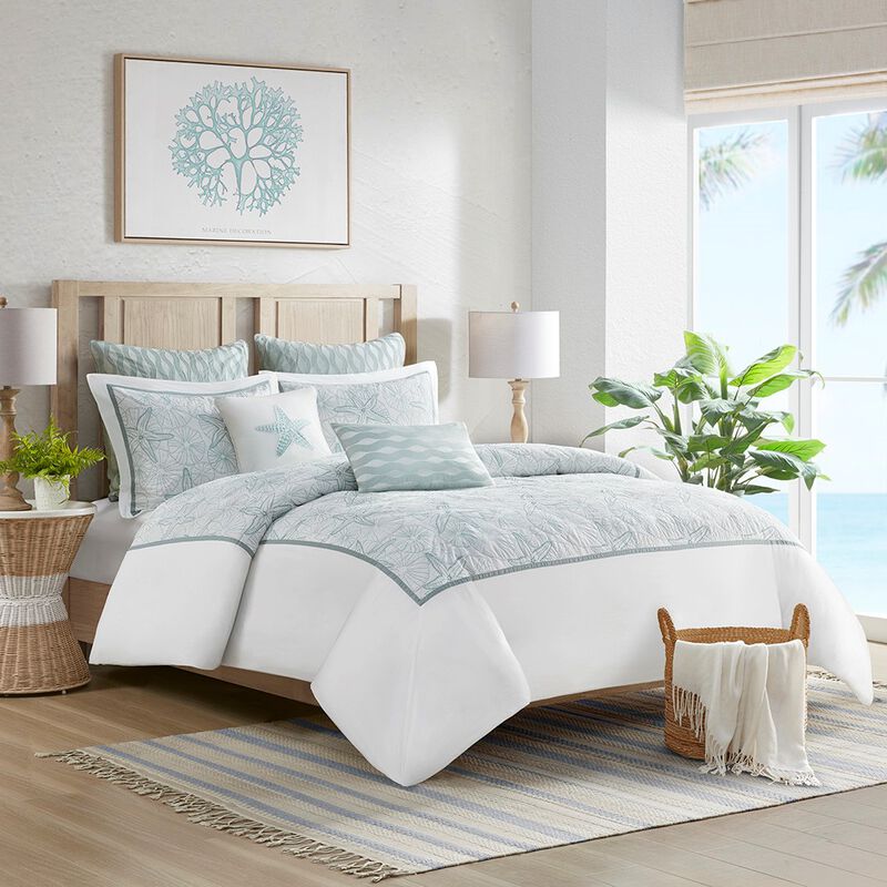 Gracie Mills Celina Coastal Duvet Cover Set