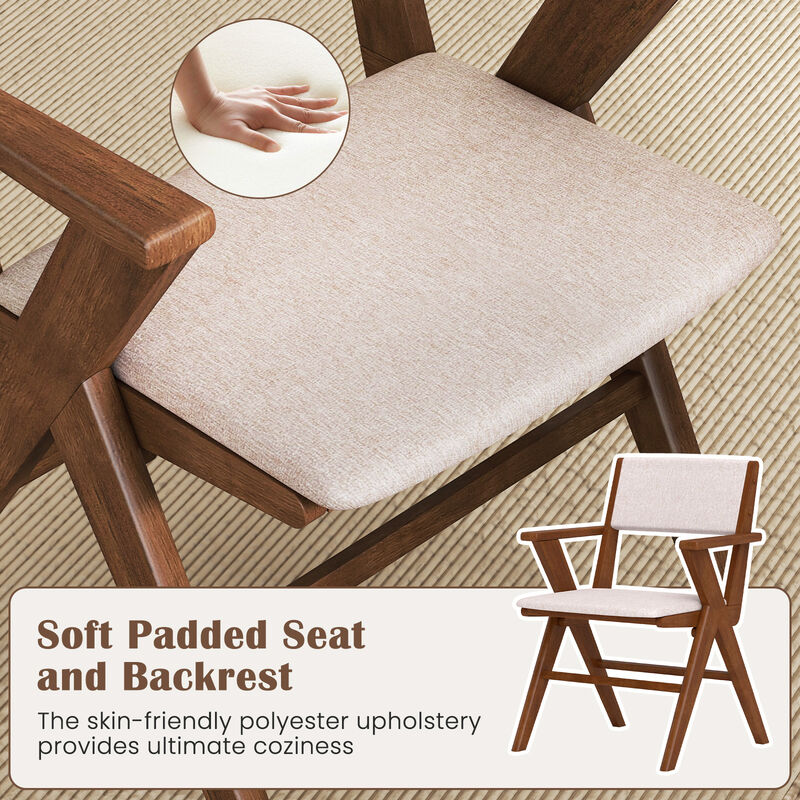 Set of 2 Dining Chairs for Comfortable Seating in Kitchen or Dining Room